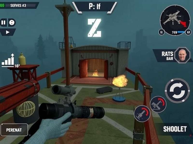 Last Z Survival Shooter gameplay screenshot showing a zombie battle in an urban Indian setting