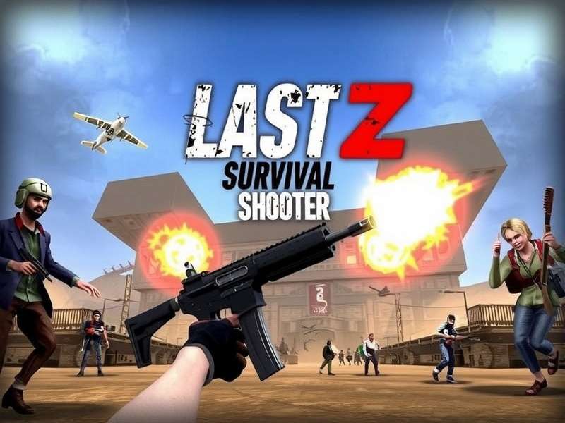 Last Z Survival Shooter PC gameplay screenshot showing intense urban combat against mutated zombies