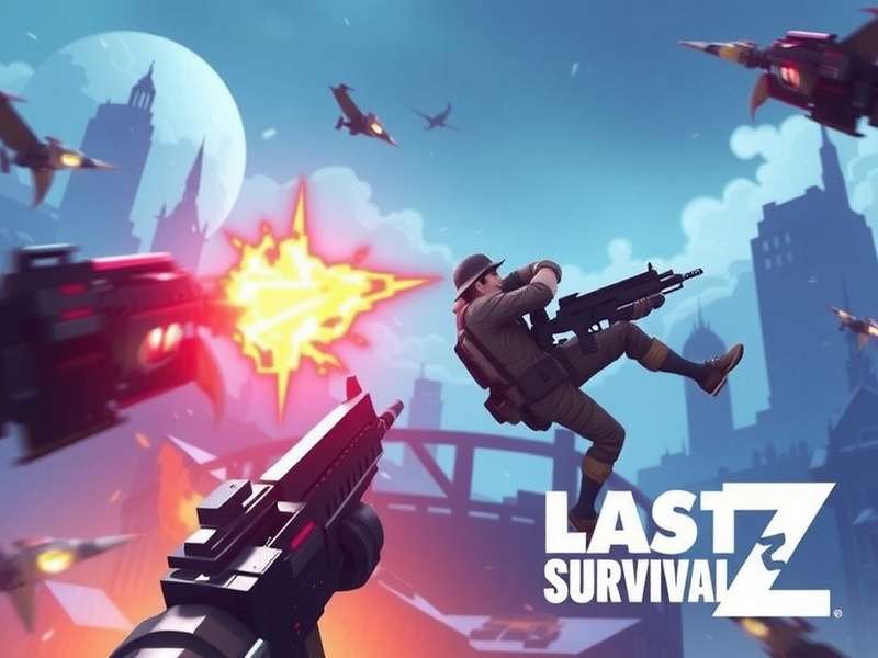 Last Z Survival Shooter Capital Clash battle scene showing intense combat in urban ruins