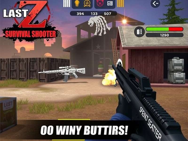 Last Z Survival Shooter intense gameplay screenshot showing hero combat against zombies