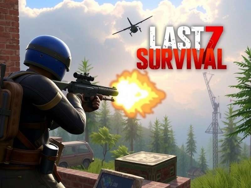 Last Z Survival Shooter gameplay scene with hero fighting zombies
