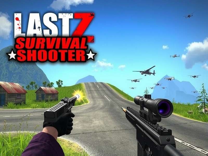 Last Z Survival Shooter intense gameplay scene showing heroes battling zombies
