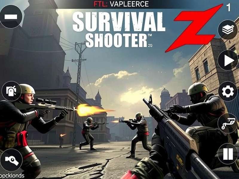 Last Z Survival Shooter PC gameplay screenshot showing intense zombie combat