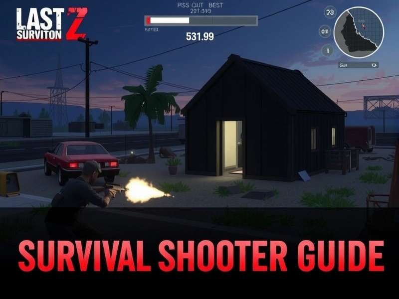 Last Z Survival Shooter intense gameplay scene with hero fighting zombies