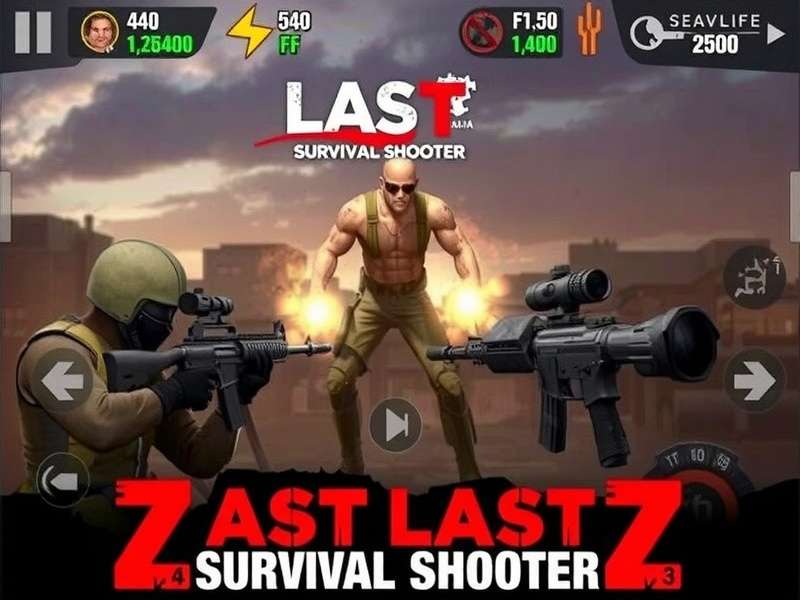 Last Z Survival Shooter Mod Apk Modyolo – intense zombie combat scene with heroes and horde