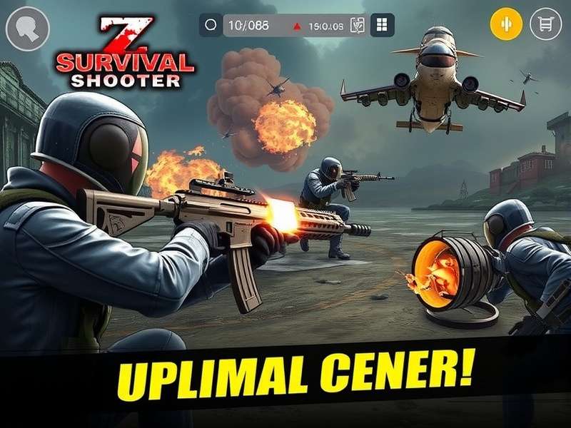 Last Z Survival Shooter Mod Apk Unlimited Money gameplay screenshot showing heroes and zombie horde