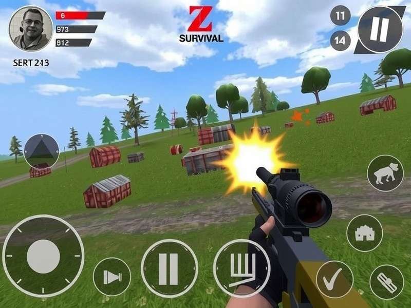 Last Z Survival Shooter Mod Ios gameplay screenshot showing zombie horde and hero abilities