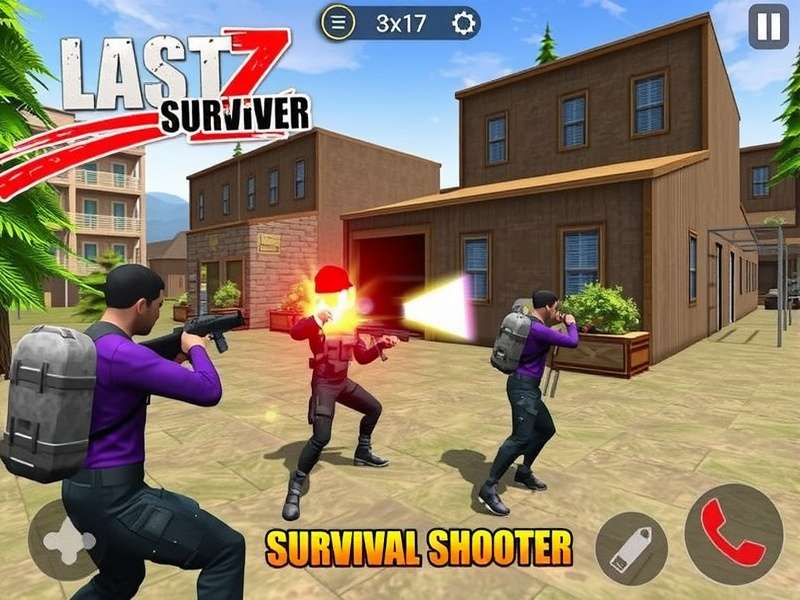 Last Z Survival Shooter Unlimited Apk gameplay action scene with zombies and weapons